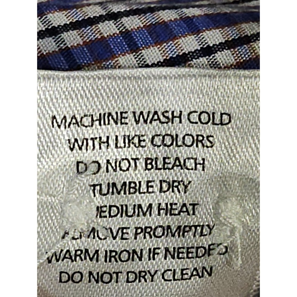 UNTUCKit Shirt Mens M Button Front Red Blue Check Long Sleeve Casual Slim Fit - Picture 11 of 12